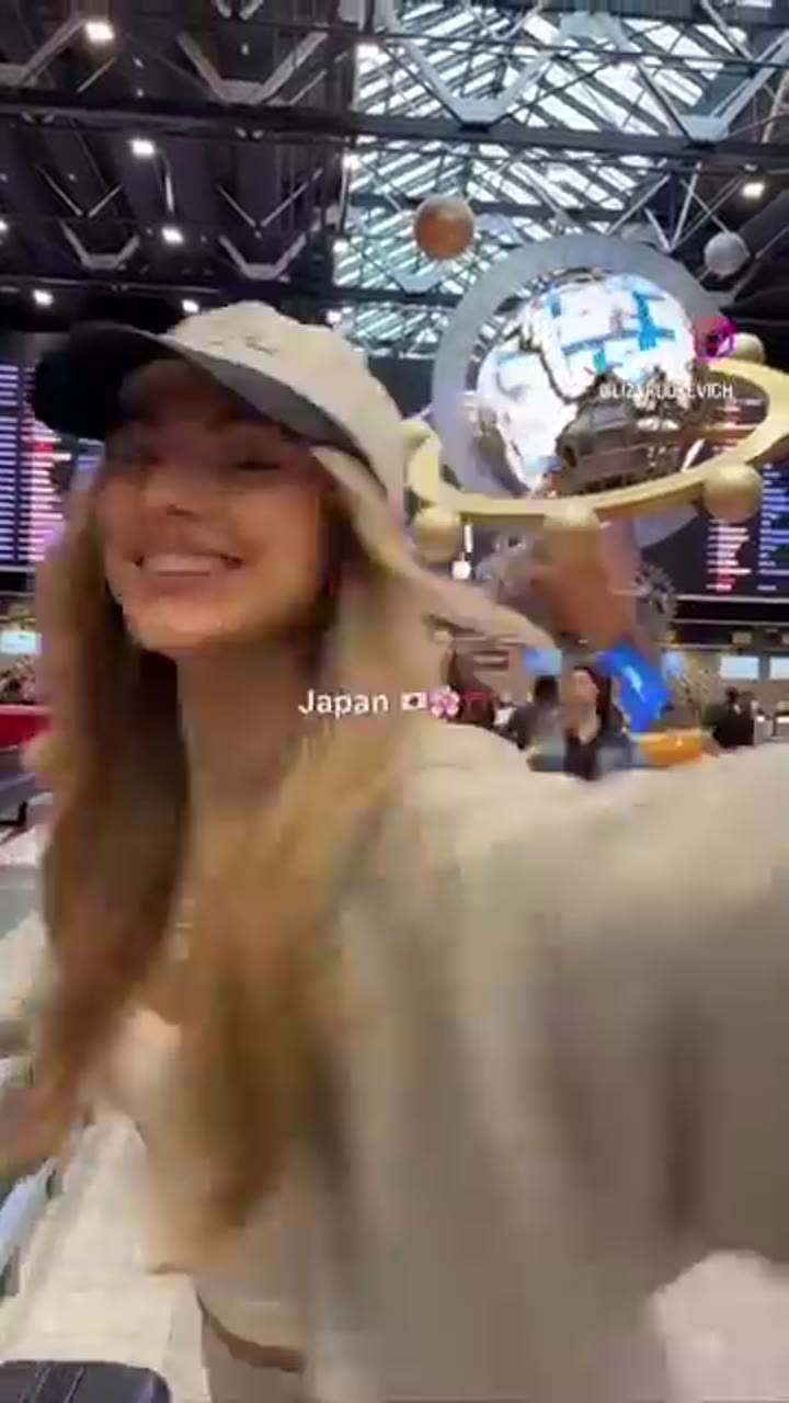 A traveler arriving in Japan